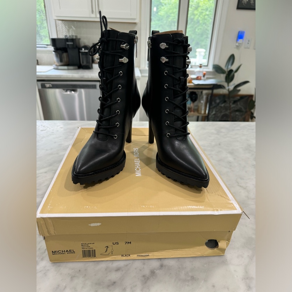 Michael Kors lace up boots